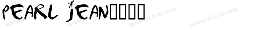 Pearl Jean字体转换